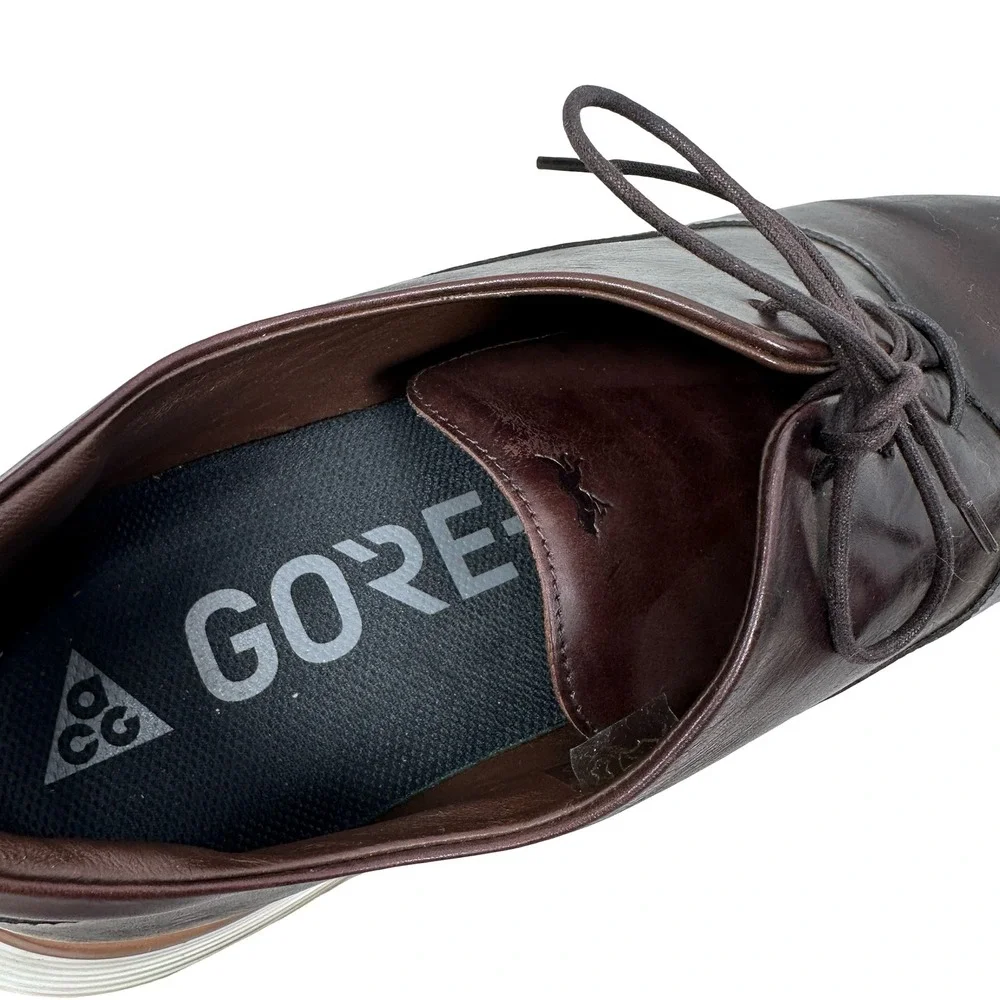 Wolf & Shepherd Crossover Derby Shoes Mens 12.5 Brown Leather Made‎ in Portugal